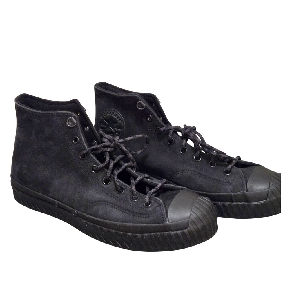 Converse Chuck Taylor All Star Hi Top Black Mens Leather shoes Size 12 sneakers